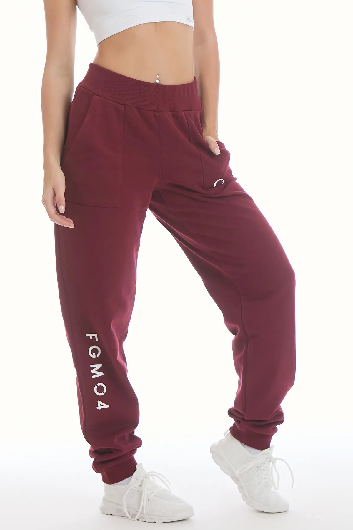 Jogger Slim Ikonic FW 25 Prugna - FGM04 - Linea Ikonic - fgm04