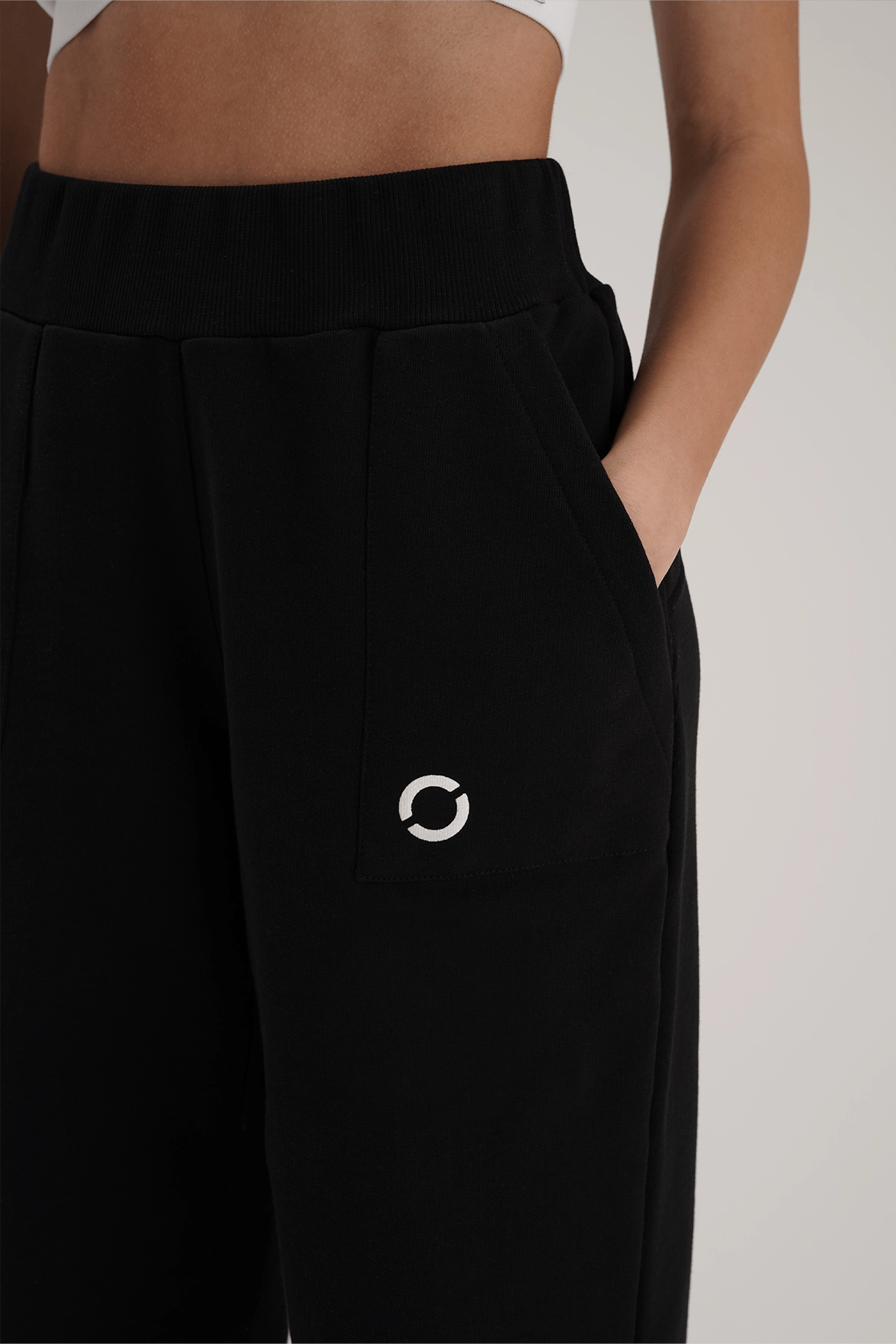 Pantaloni della tuta sportivi in cotone Jogger Slim Ikonic FW 24/25 Nero - FGM04 - Linea Ikonic - fgm04