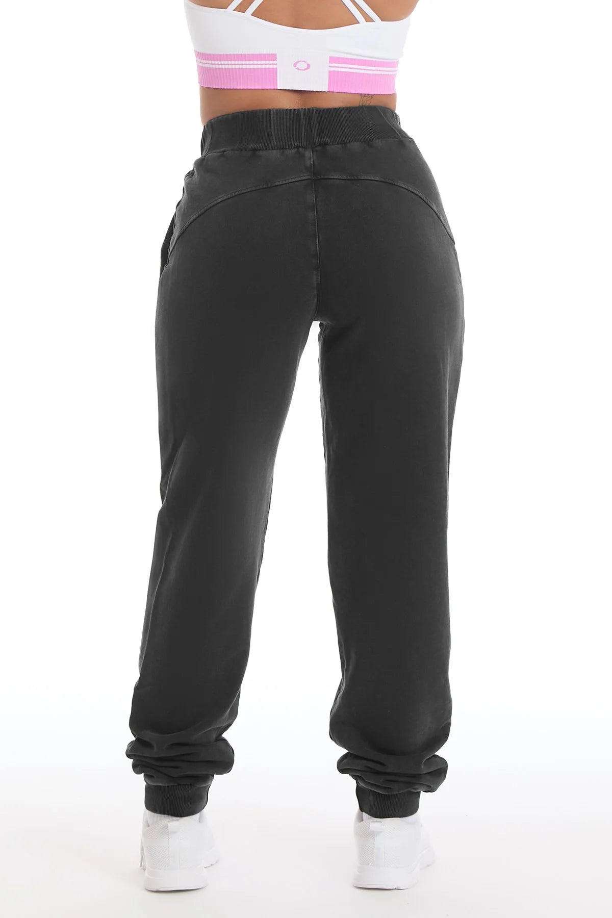 Pantalone Jogger Slim Donna Grigio Ardesia - FGM04 - Linea Ikonic - fgm04