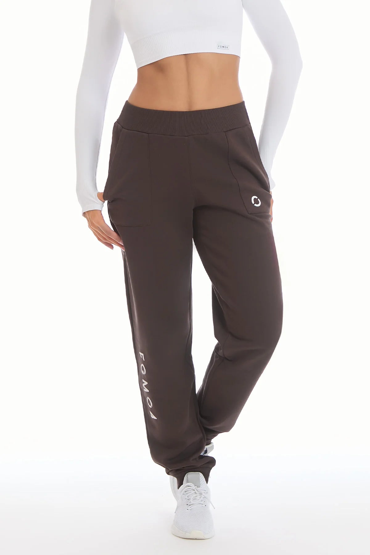 Pantaloni sport Jogger Slim Ikonic FW 25 Chocolate
