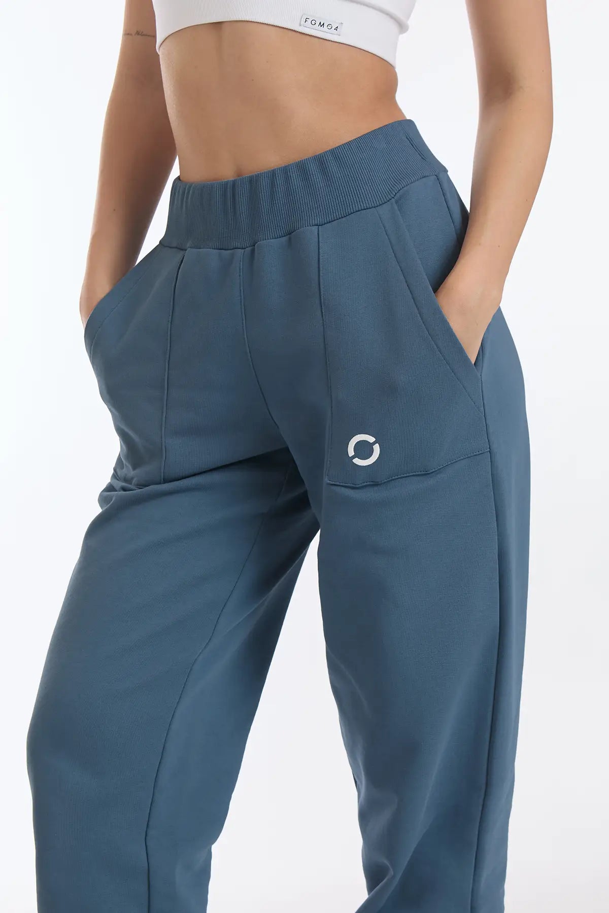 Jogger Slim Ikonic Blu Stellare - FGM04 - Linea Ikonic - fgm04