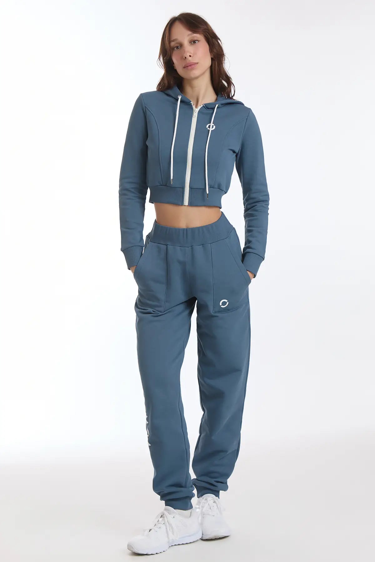 Jogger Slim Ikonic Blu Stellare - FGM04 - Linea Ikonic - fgm04