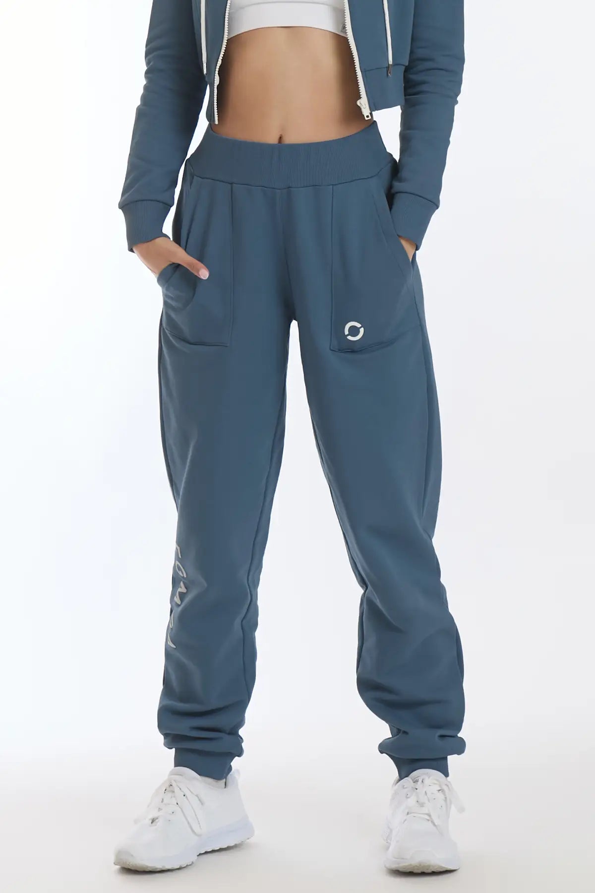 Jogger Slim Ikonic Blu Stellare - FGM04 - Linea Ikonic - fgm04