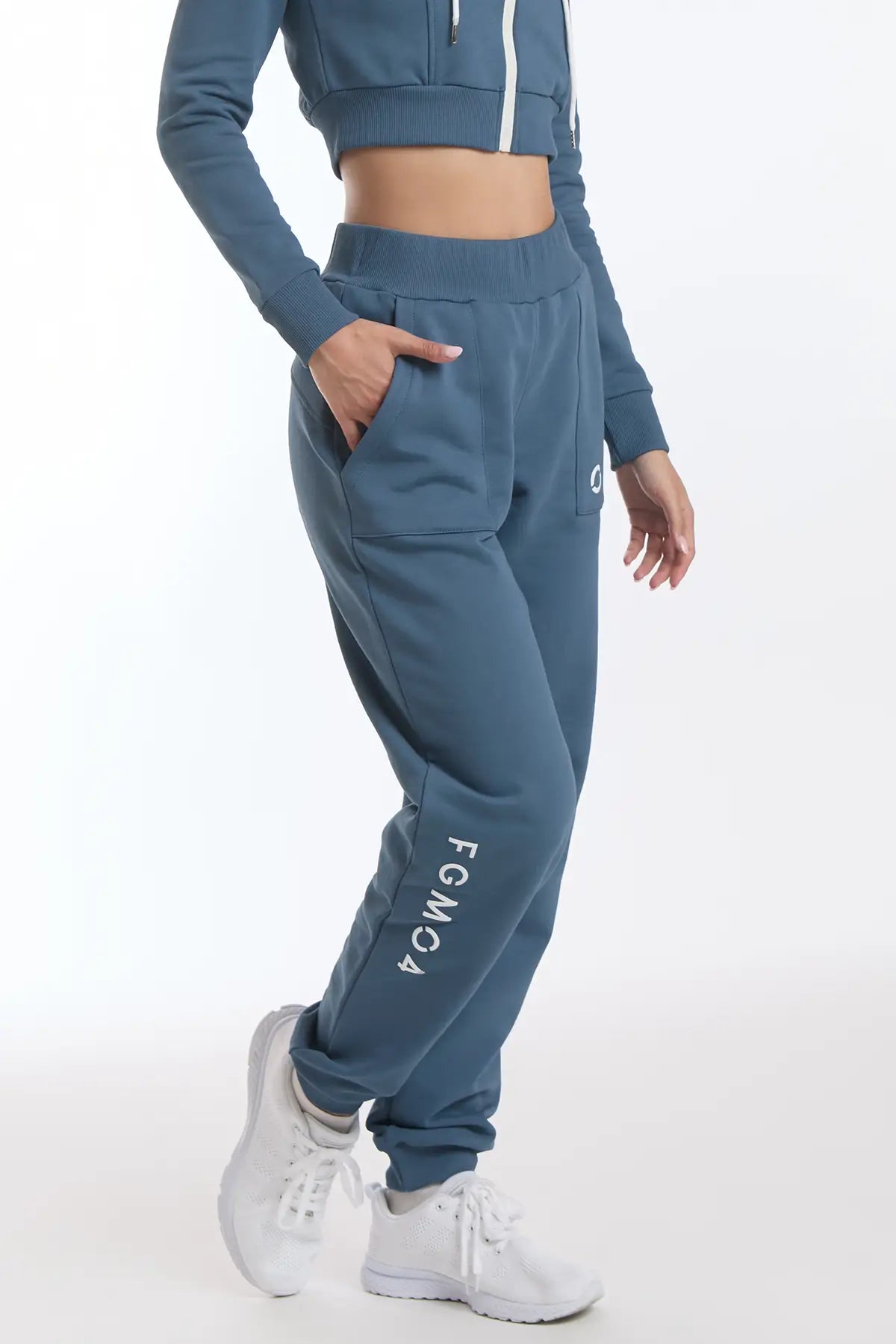 Jogger Slim Ikonic Blu Stellare - FGM04 - Linea Ikonic - fgm04