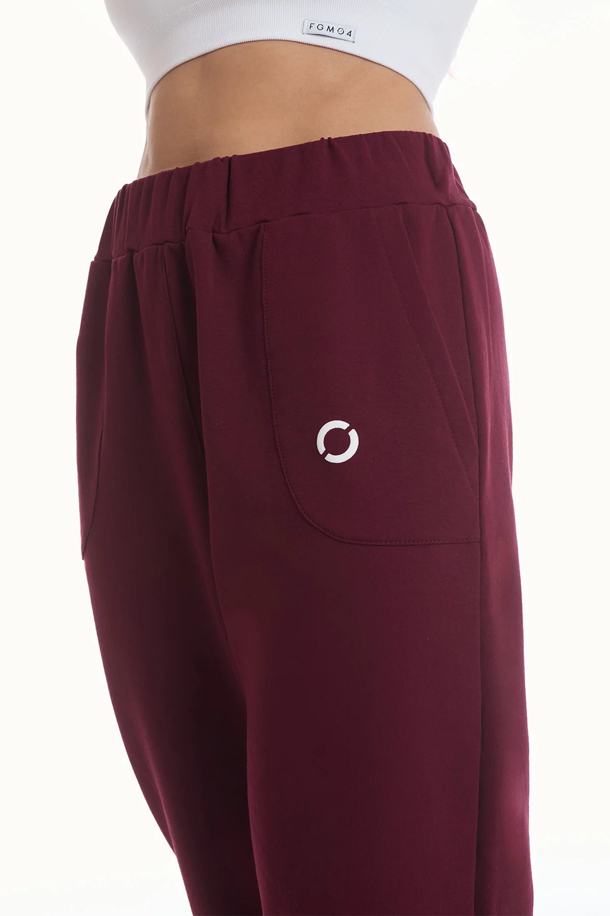 Pantalone Jogger Ikonic WINTER FLAG Prugna - FGM04 - Linea Ikonic - fgm04