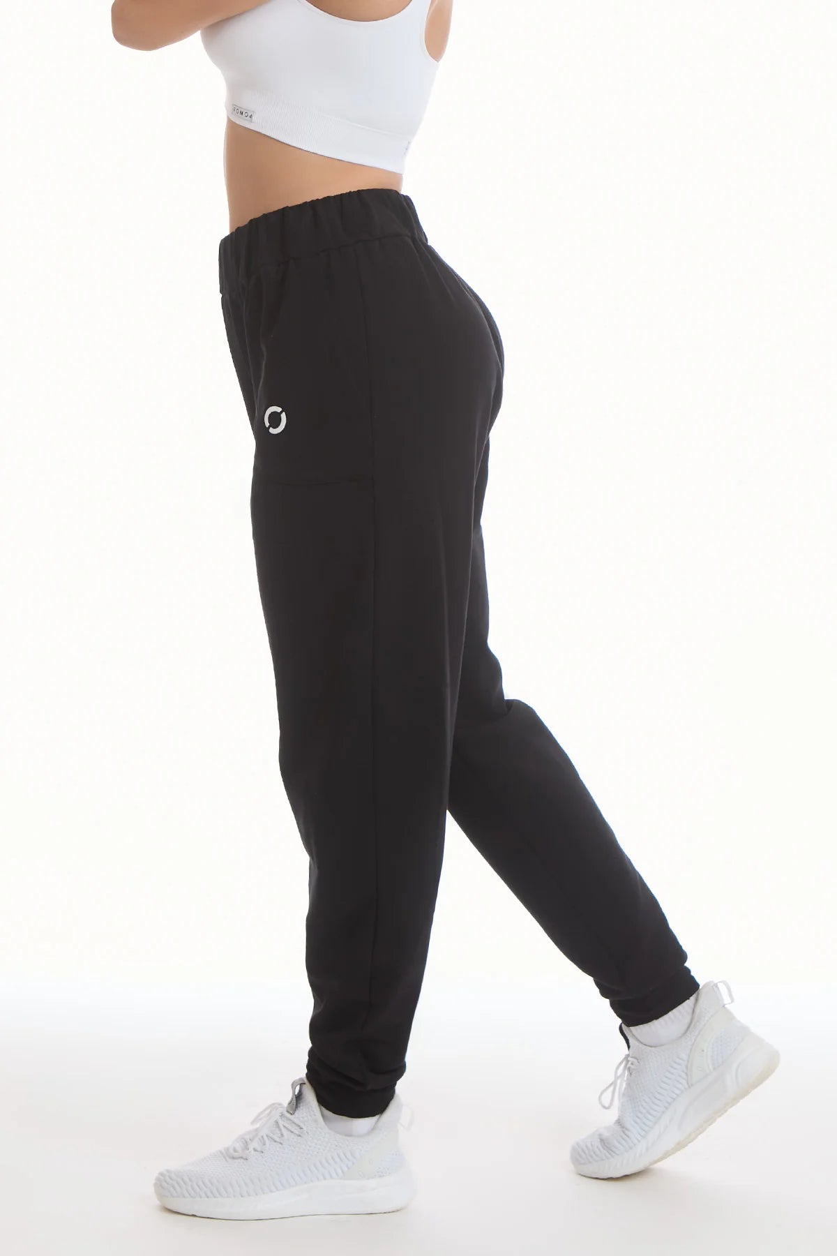 Pantalone Jogger Ikonic WINTER FLAG Nero - FGM04 - Linea Ikonic - fgm04