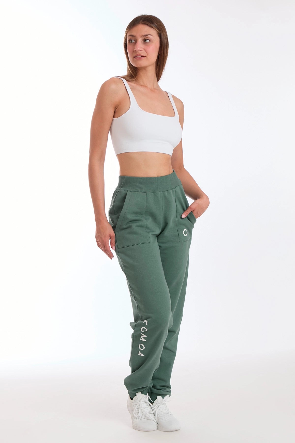 Jogger Slim Ikonic Verde Baltic - FGM04 - Linea Ikonic - fgm04