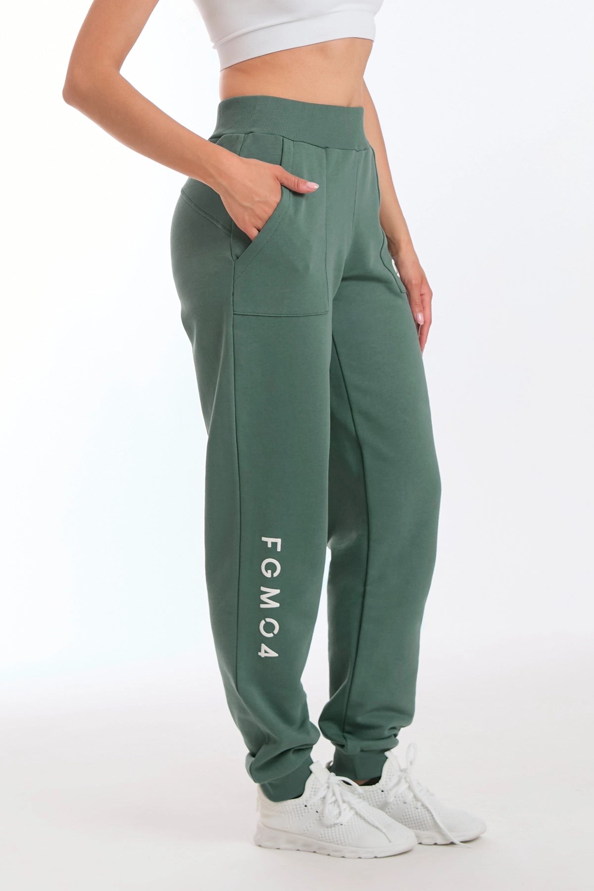 Jogger Slim Ikonic Verde Baltic - FGM04 - Linea Ikonic - fgm04