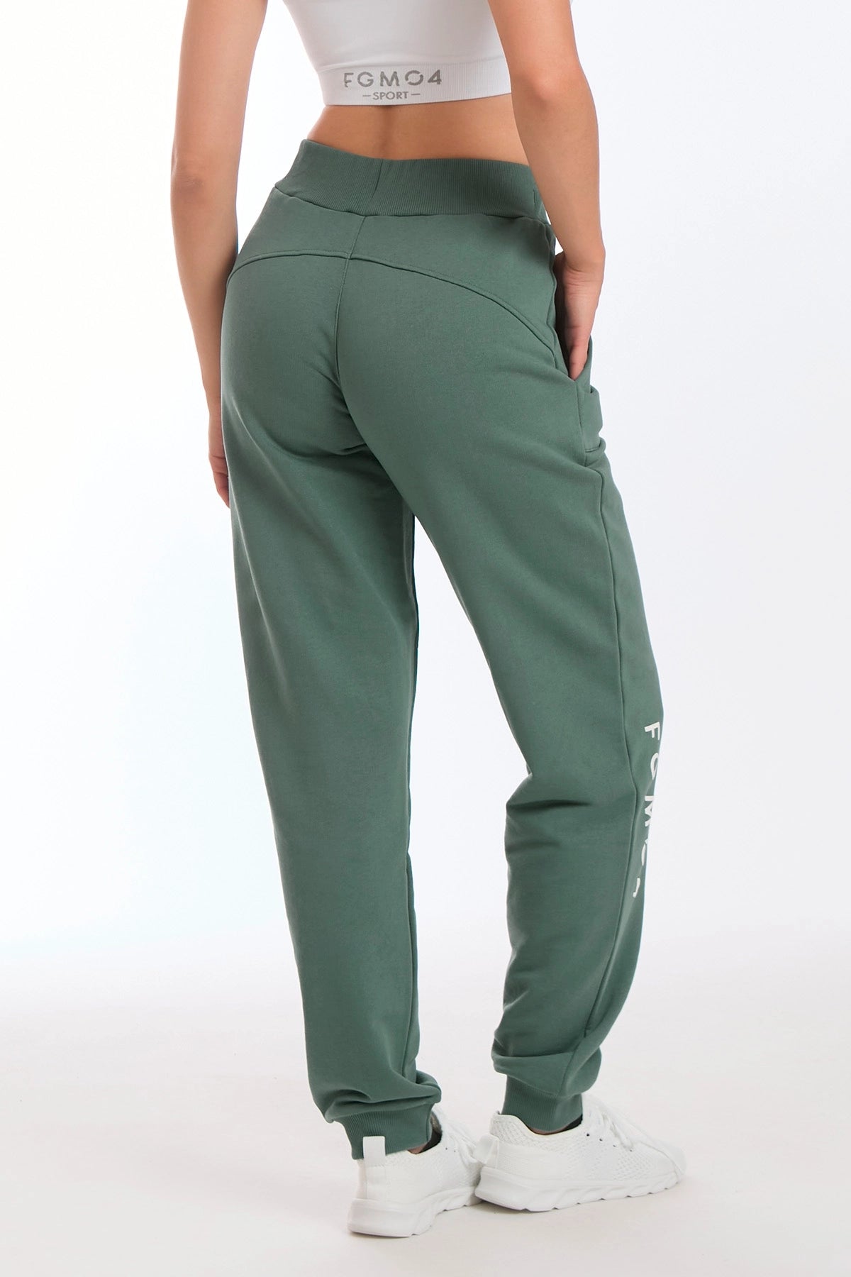 Jogger Slim Ikonic Verde Baltic - FGM04 - Linea Ikonic - fgm04