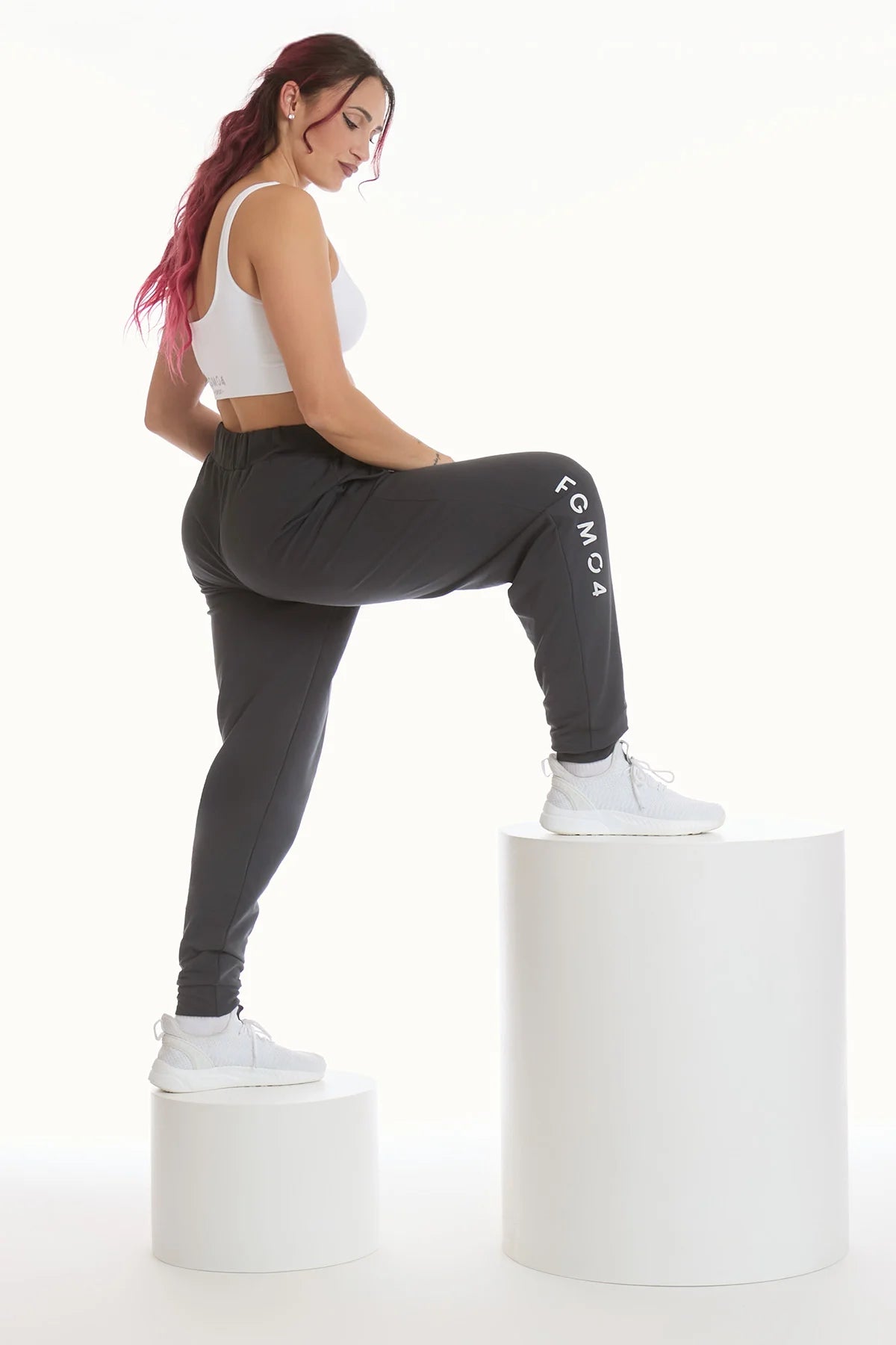 Pantalone Jogger Ikonic WINTER FLAG Grigio Piombo - FGM04 - Linea Ikonic - fgm04