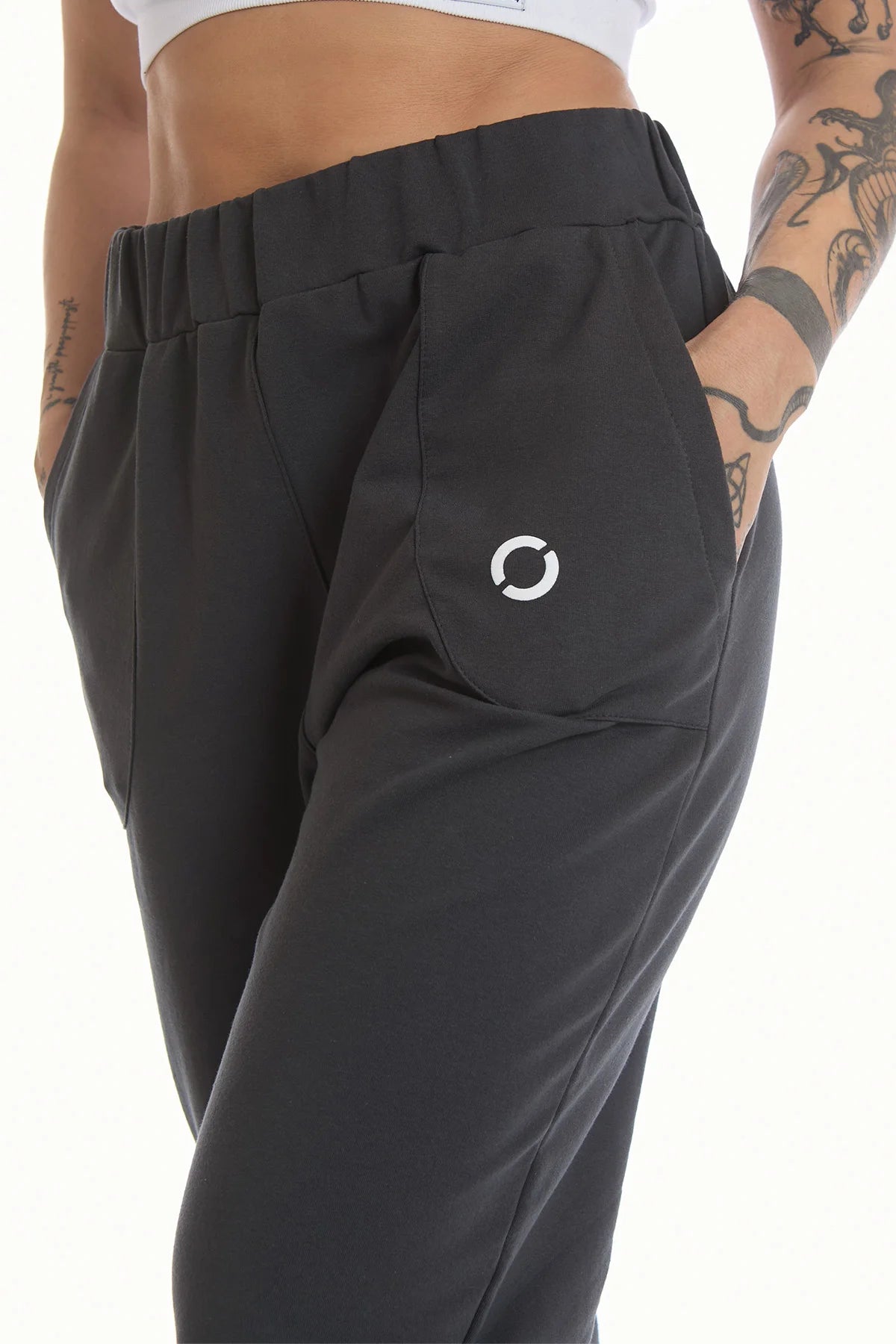 Pantalone Jogger Ikonic WINTER FLAG Grigio Piombo - FGM04 - Linea Ikonic - fgm04