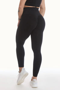 Push-up-Leggings Jungle Leopard 2.0 Schwarz