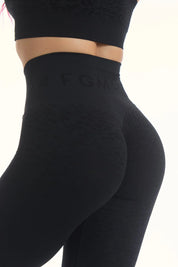 Leggings Push Up Jungle Leopardo 2.0 Nero