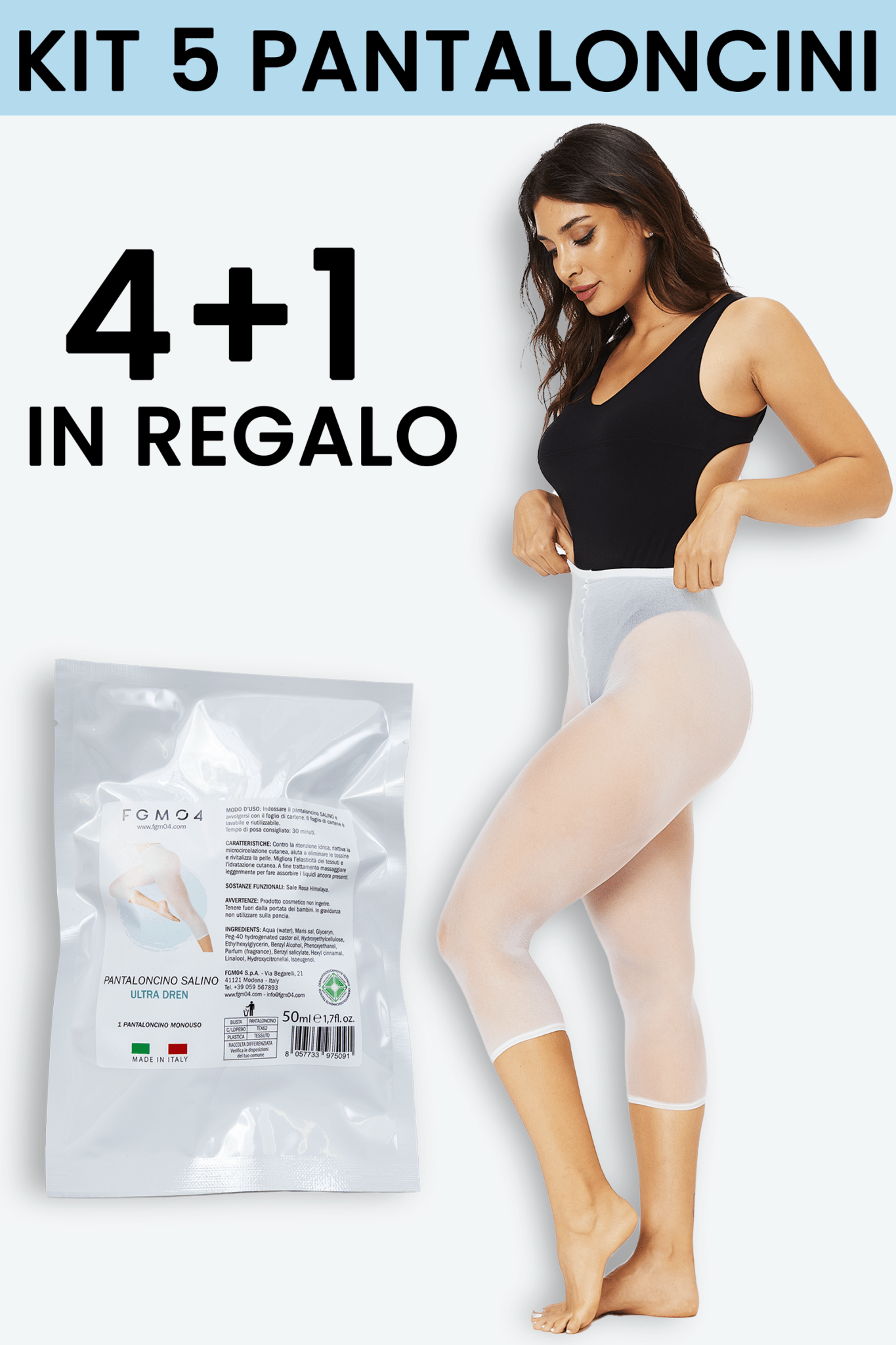 Kit Anticellulite PANTALONCINI Salini - Fast Bundle - CREME ANTICELLULITE - fgm04