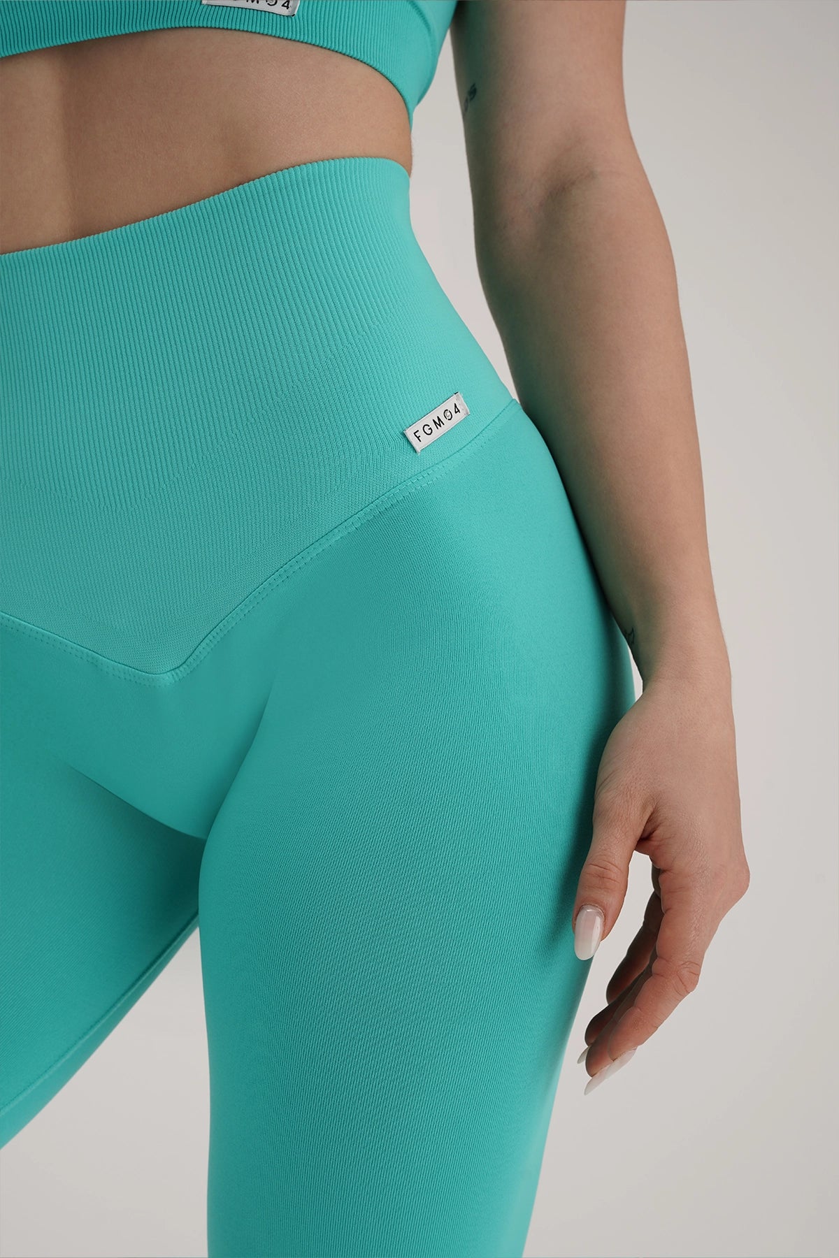 Leggings Gym Fashion Azzurro Tiffany - FGM04