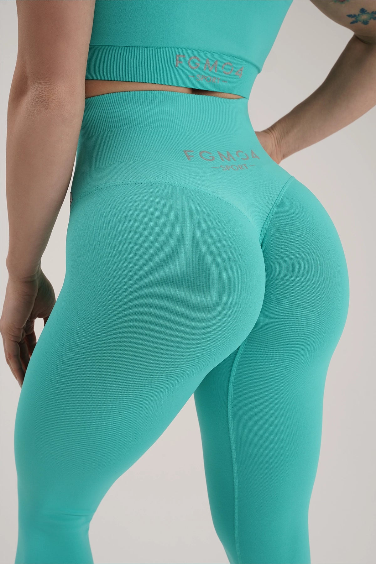 Leggings Gym Fashion Azzurro Tiffany - FGM04