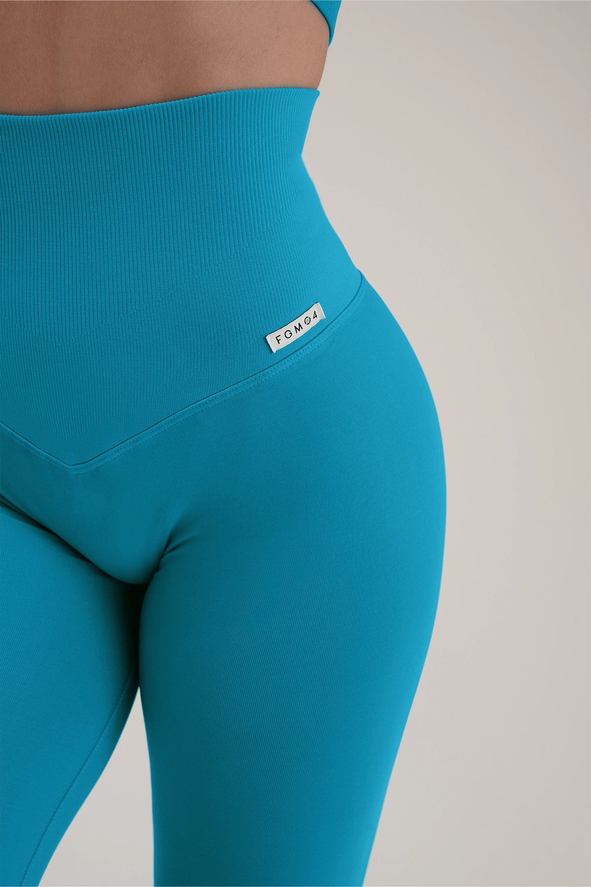 Leggings Gym Fashion Azzurro Hawaiian - FGM04 - LEGGINGS ANTICELLULITE - fgm04