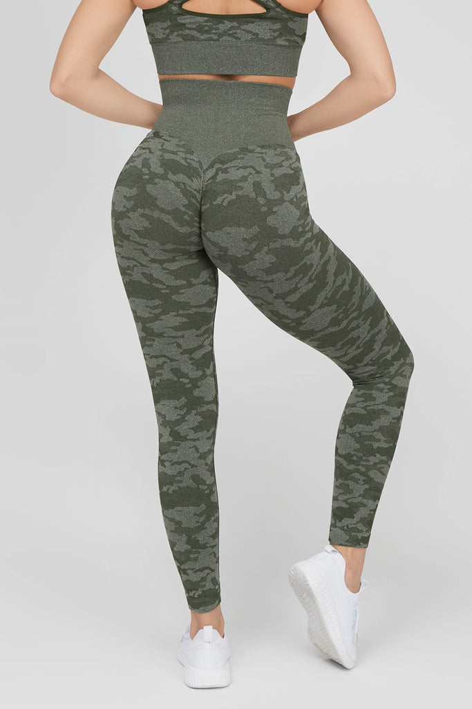 Leggings Mimetico Verde Militare Ecofir - FGM04