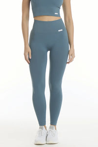 Leggings Basic Fascione Alto Blu Egeo