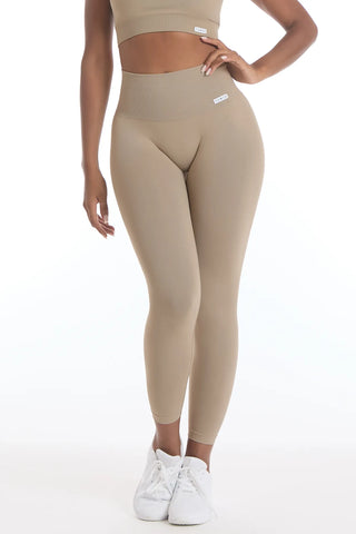 Leggings Nikita Basic Fascione Alto Sabbia - FGM04 - LEGGINGS ANTICELLULITE - fgm04