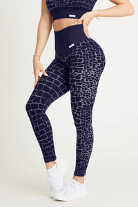 Blaue Nacht Kokosnuss-Leggings