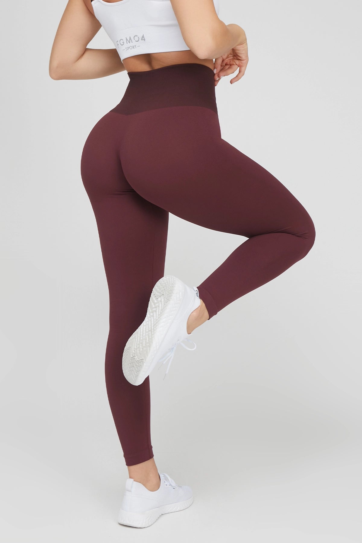 Leggings sportivi basici con tecnologia FIR termici HotFir Basic Merlot - FGM04 - LEGGINGS ANTICELLULITE - fgm04