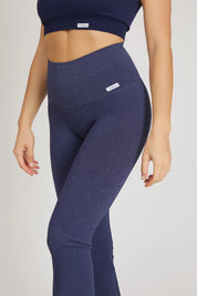 Push-Up-Leggings JEANS FLARED Mitternachtsblau
