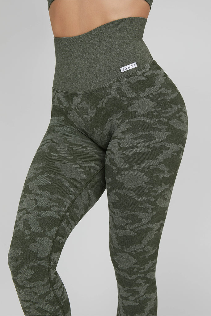 Leggings Mimetico Verde Militare Ecofir - FGM04