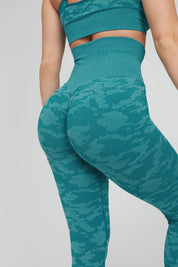 Leggings Push Up Mimetico Petrolio Ecofir