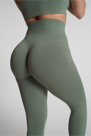 Leggings Push Up Monogram Verde Salvia