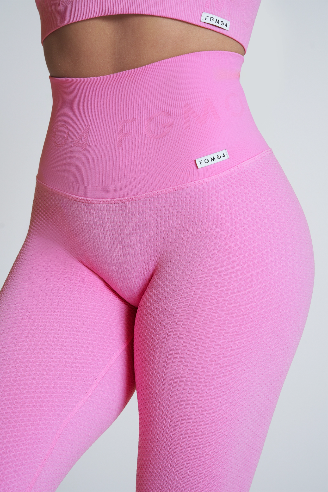 Leggings sportivi con tecnologia FIR push up con arricciatura a bolle Candy Bubble Cryofir Fiji Flower - FGM04 - LEGGINGS ANTICELLULITE - fgm04