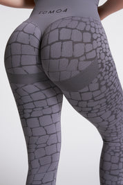 Leggings Push Up All-up Grigio Ira Cocco