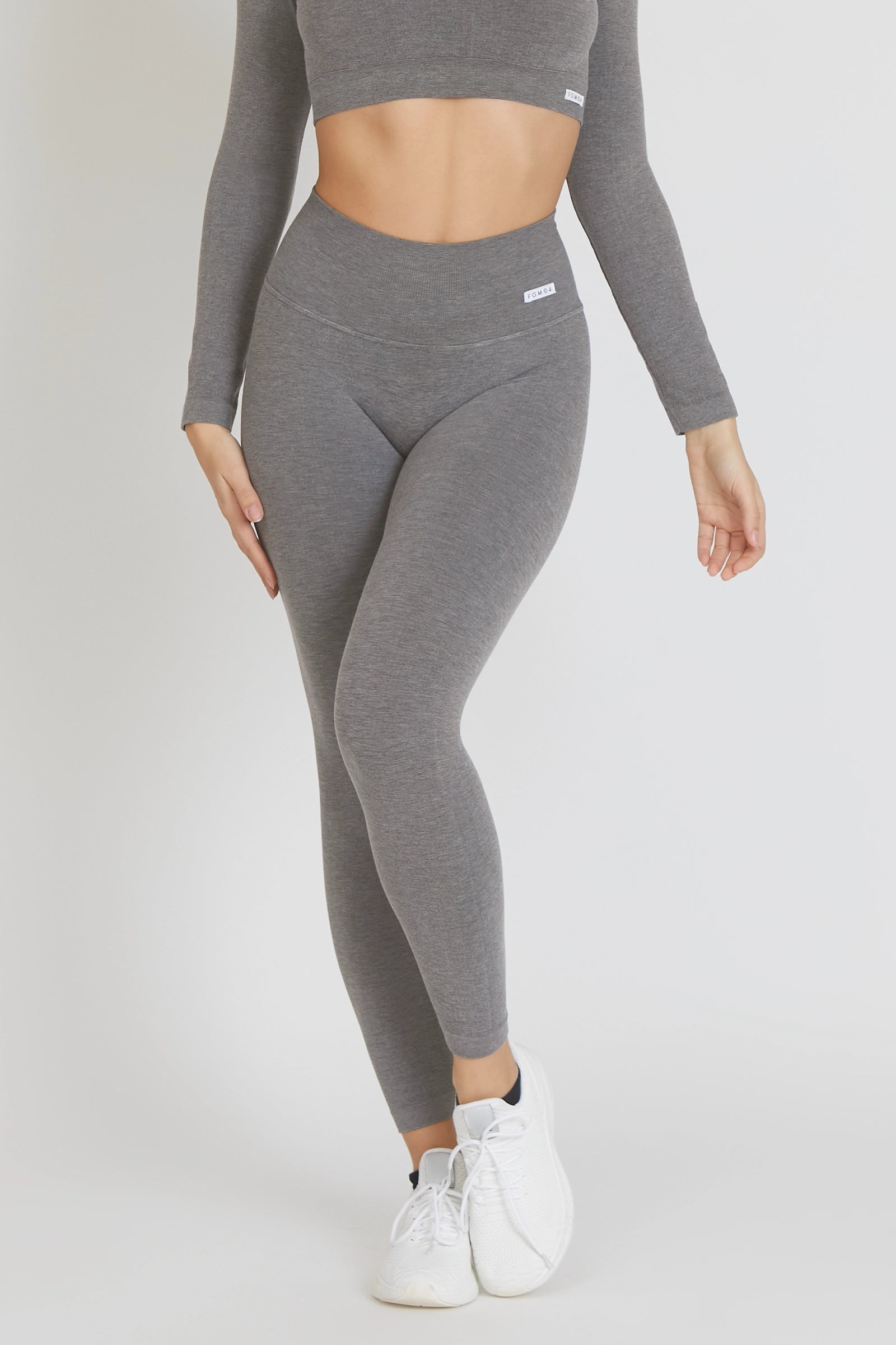 Leggings sportivi con tecnologia FIR push up con arricciatura Essence BambùFIR Stone Scuro - FGM04 - LEGGINGS ANTICELLULITE - fgm04