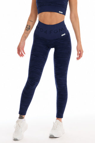 Legginsy Push-Up Jungle Tiger 2.0 Granatowe