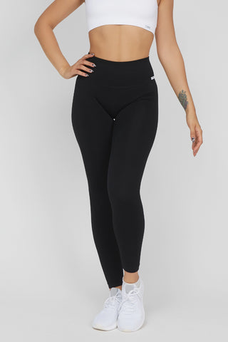 Leggings sportivi con tecnologia FIR soft push up senza arricciatura Shape - Up Fgm04 2.0 Nero Pancia Piatta - FGM04 - LEGGINGS ANTICELLULITE - fgm04