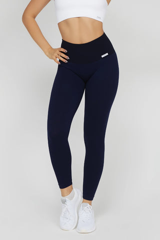 Leggings sportivi basici con tecnologia FIR termici HotFir Basic Blu Notte - FGM04 - LEGGINGS ANTICELLULITE - fgm04