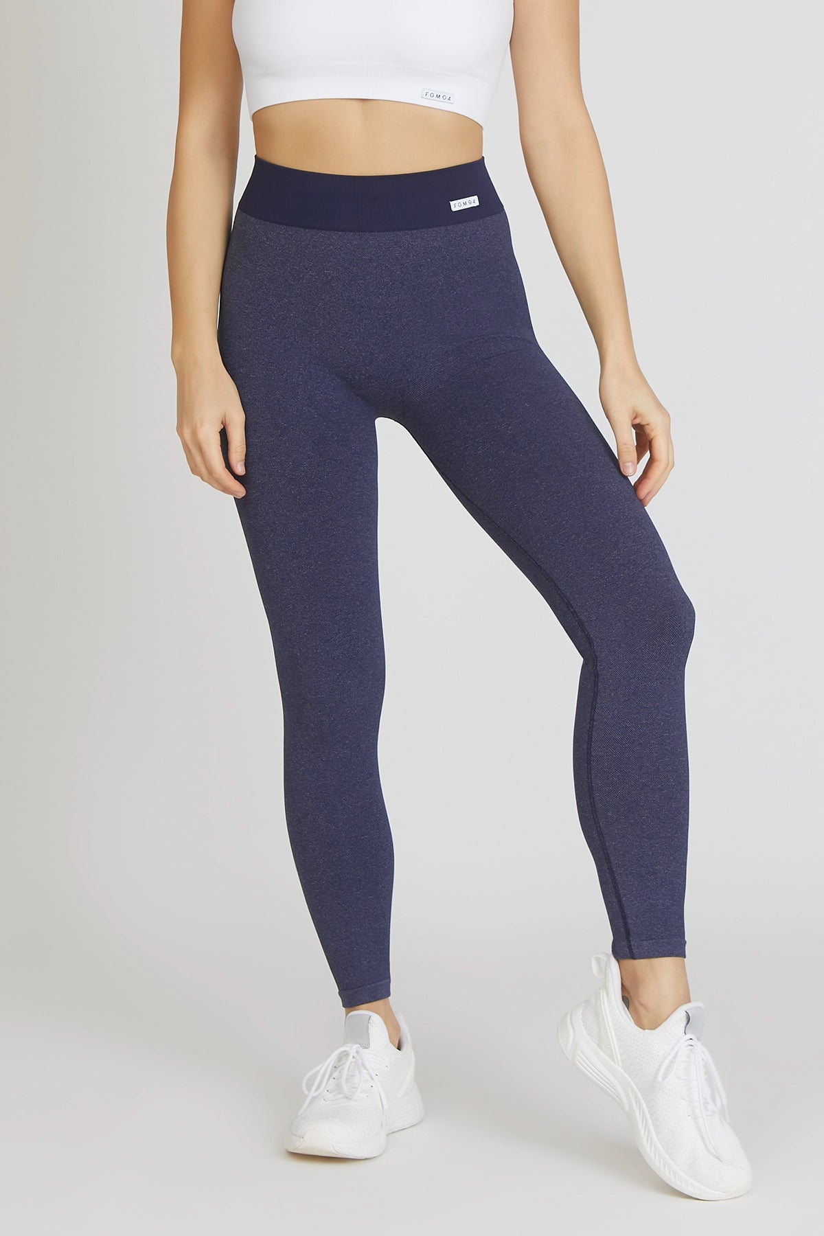 Leggings sportivi basici con tecnologia FIR JEANS BASIC Blu Notte - FGM04 - LEGGINGS ANTICELLULITE - fgm04