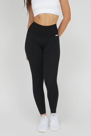 Leggings sportivi basici con tecnologia FIR termici HotFir Basic Nero - FGM04 - LEGGINGS ANTICELLULITE - fgm04