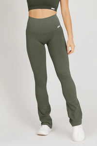 Leggings JEANS de campana verde