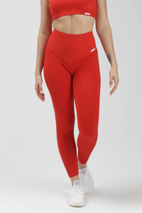 Leggings Gym Fashion Red Flame