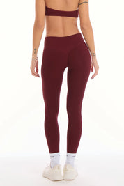 Leggings Push Up Venere Merlot - FGM04 - LEGGINGS ANTICELLULITE - fgm04
