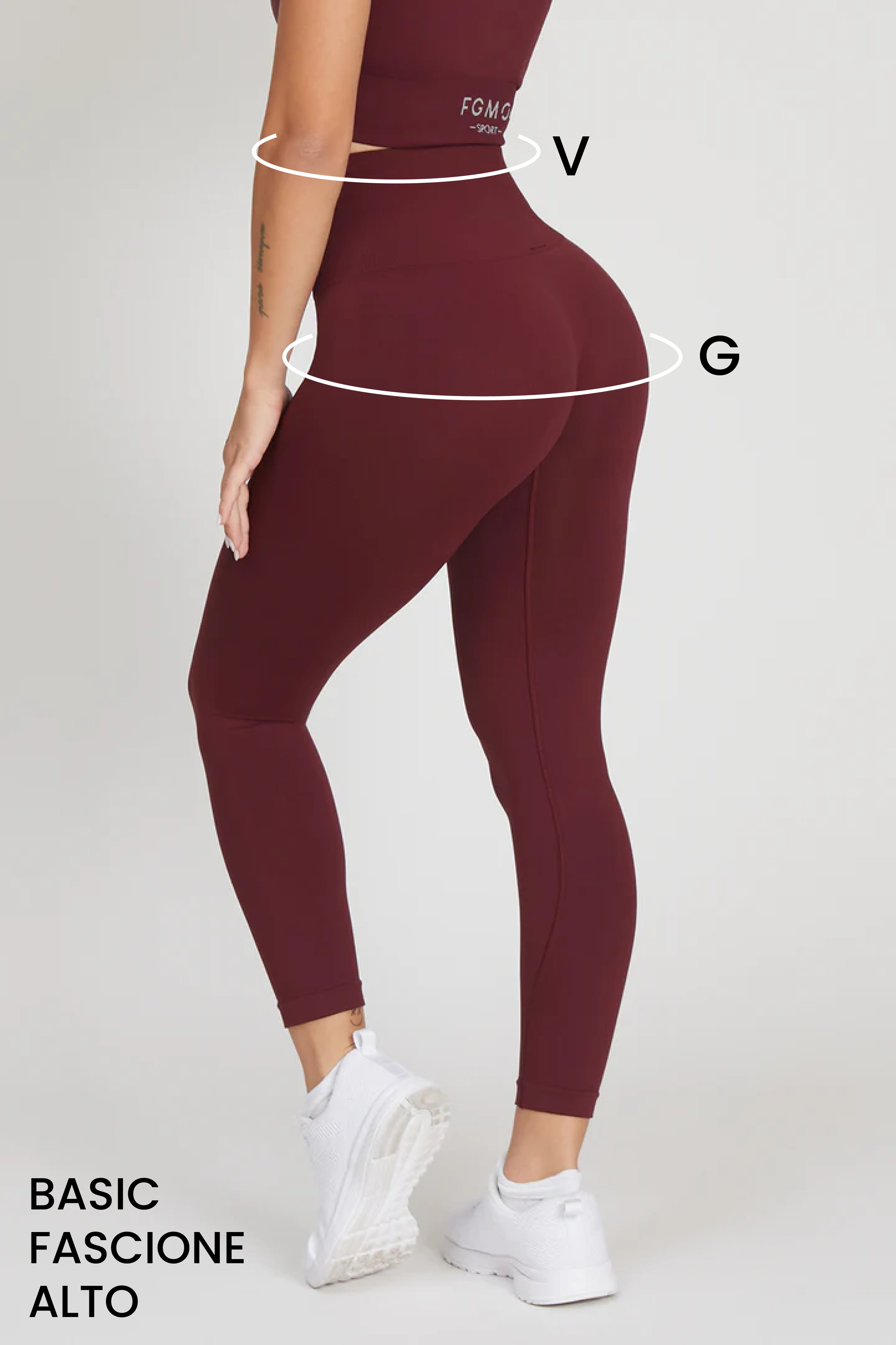 Guida alle taglie: leggings nikita basic fascione alto