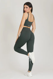 Leggings Push Up All - Up Coal Green - FGM04 - LEGGINGS ANTICELLULITE - fgm04