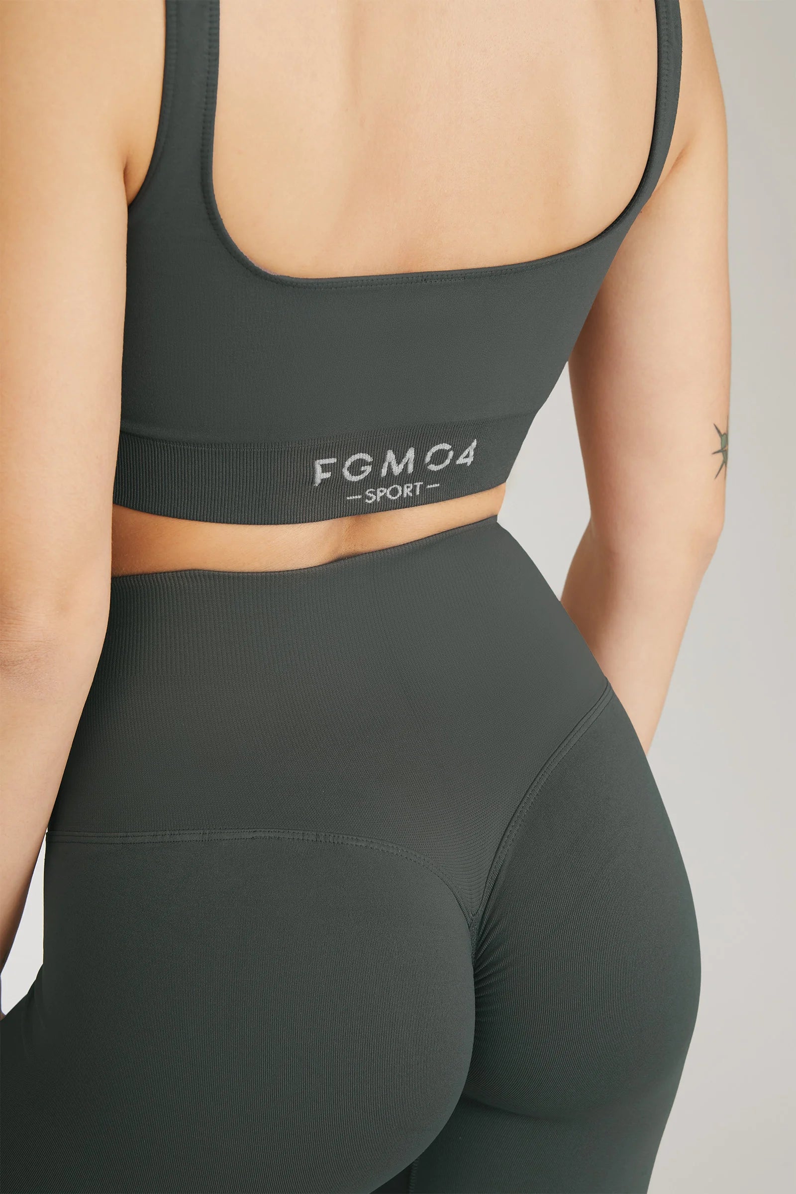 Leggings Push Up All - Up Coal Green - FGM04 - LEGGINGS ANTICELLULITE - fgm04