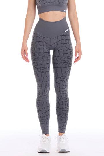 Leggings Push Up All-up Grigio Ira Cocco - FGM04 - LEGGINGS ANTICELLULITE - fgm04