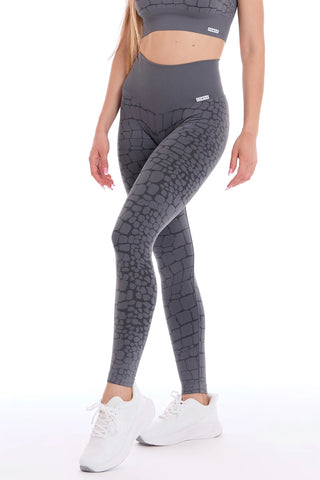 Leggings Push Up All-up Grigio Ira Cocco - FGM04 - LEGGINGS ANTICELLULITE - fgm04