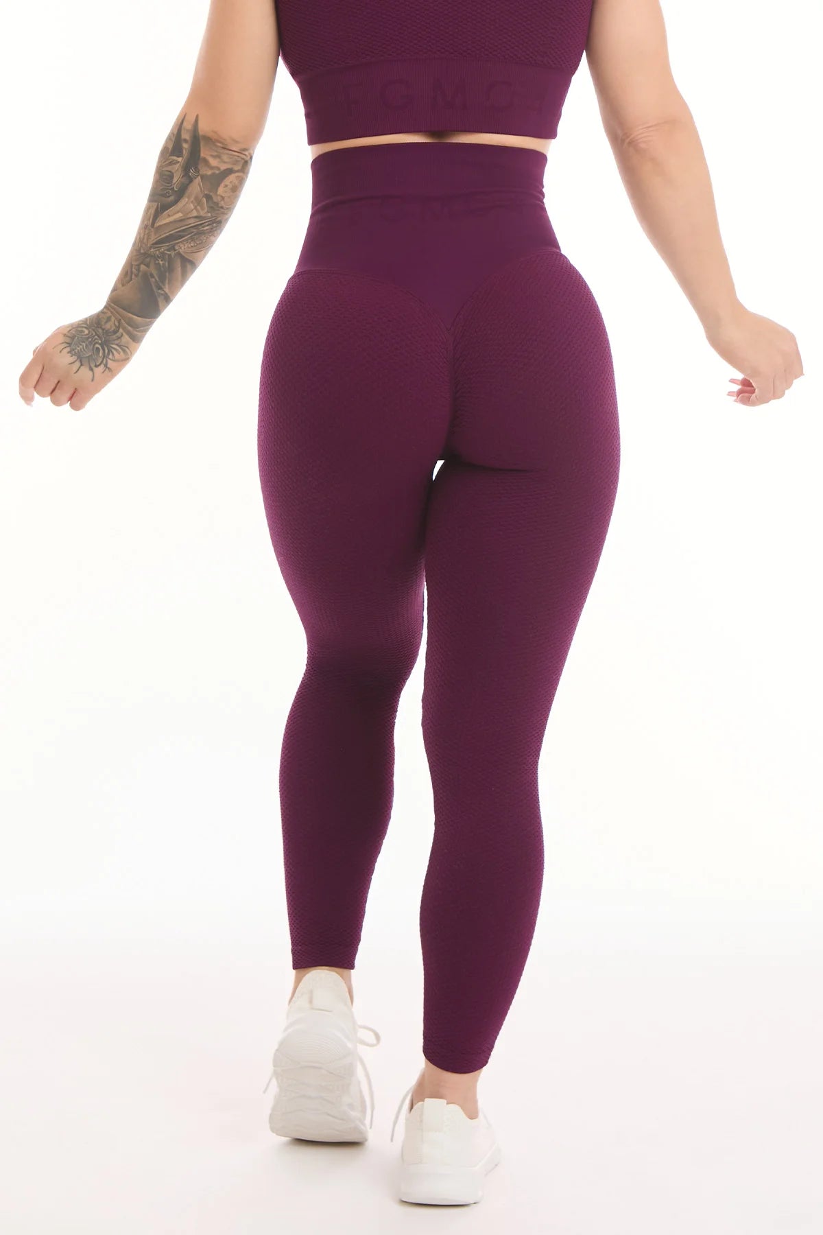 Leggings Push Up Bubble Cryofir Dark Purple - FGM04 - LEGGINGS ANTICELLULITE - fgm04