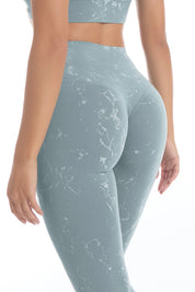 Leggings Push Up Marmo Azzurro Arona