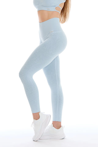 Leggings Jungle Pitone Azzurro Zen - FGM04 - LEGGINGS ANTICELLULITE - fgm04