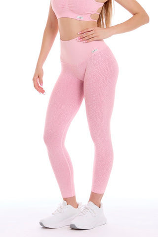 Leggings Jungle Pitone Rosa Macaron